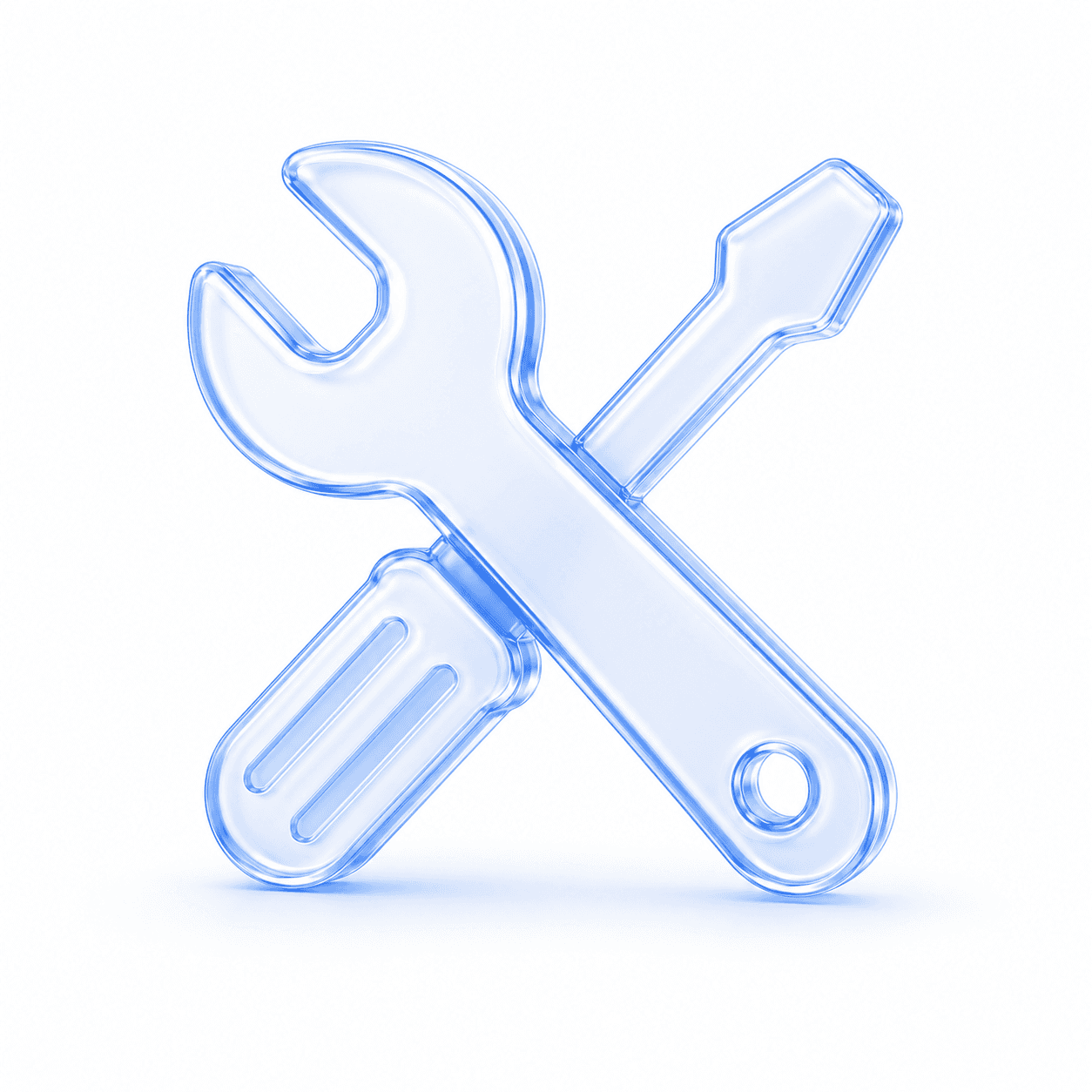 Gläserne Werkzeuge für Handwerker